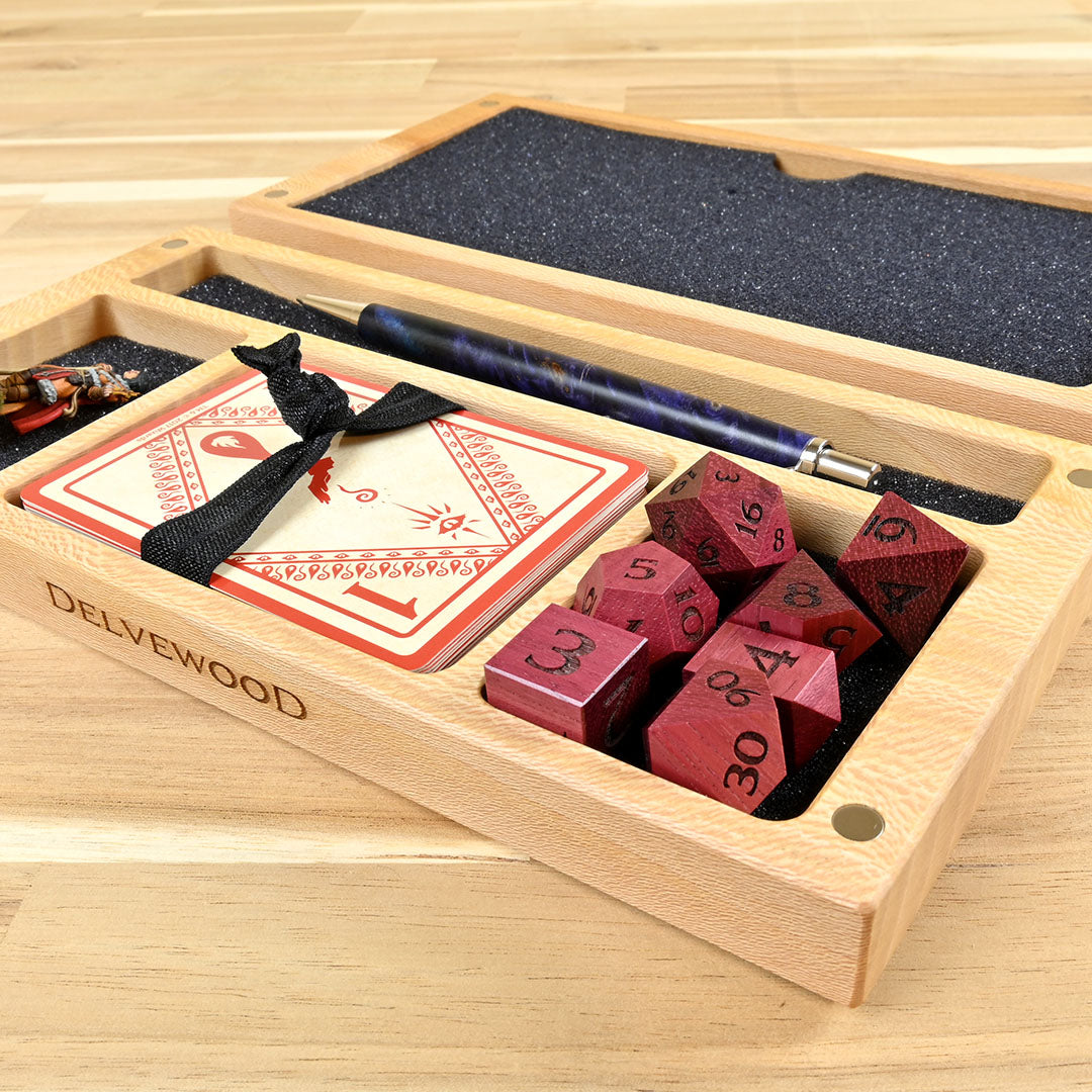 Sycamore wood Dice box for dnd ttrpg