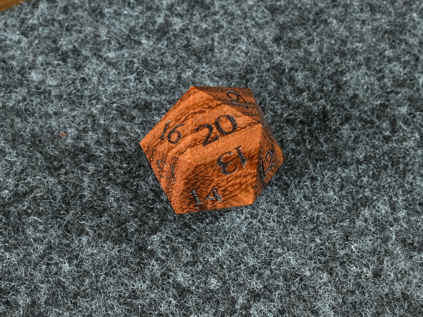 Quebracho wood spindown d20