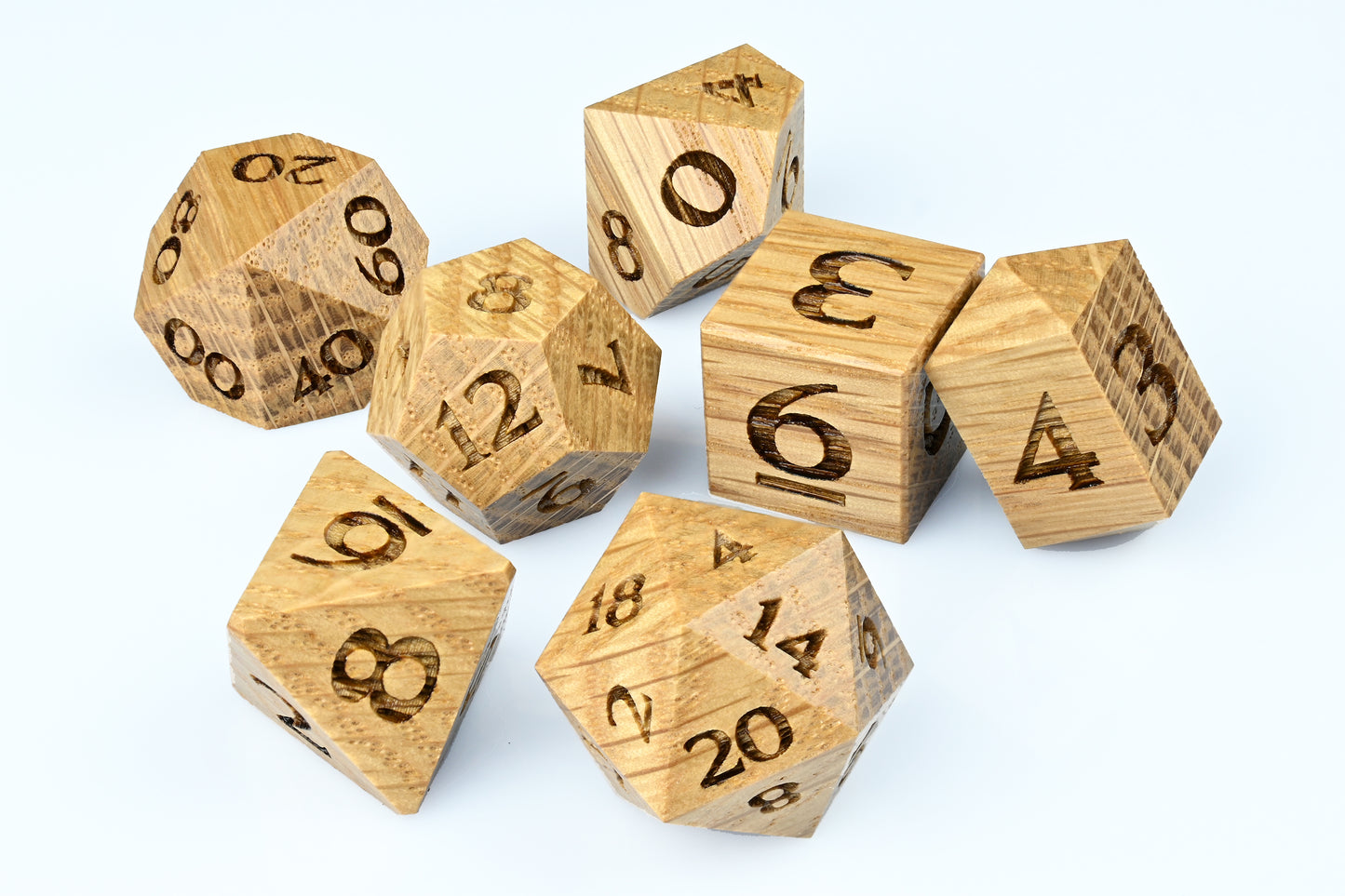 White Oak Wood Dice