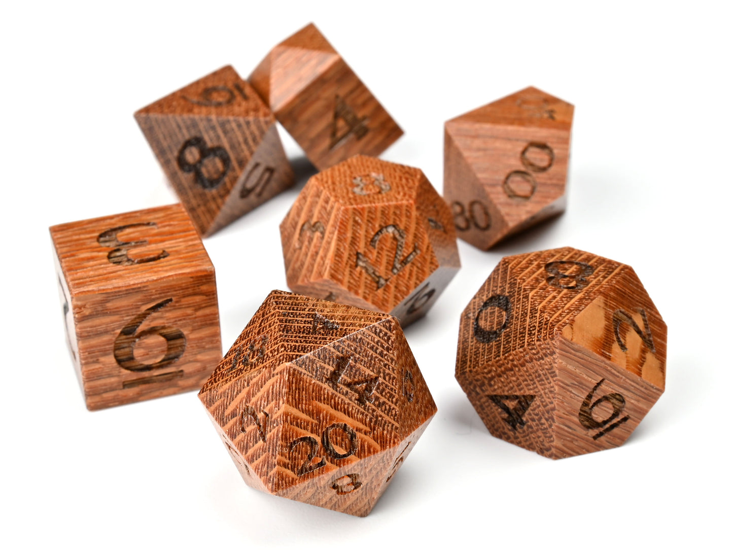 Leopardwood dice set for dnd D&D rpg tabletop gaming