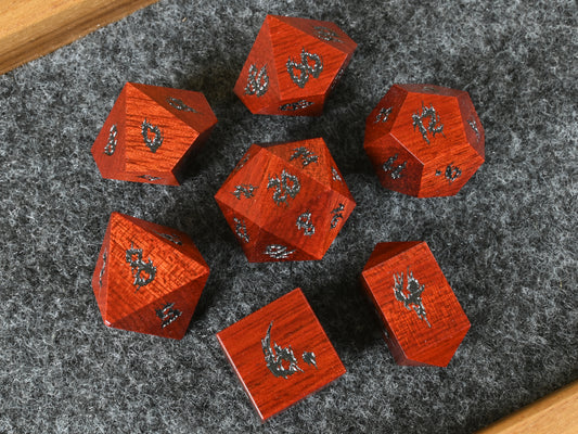 bloodwood dice set