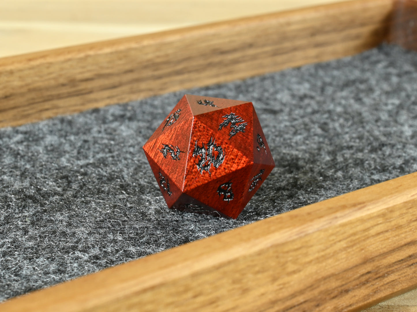 Bloodwood d20 dice
