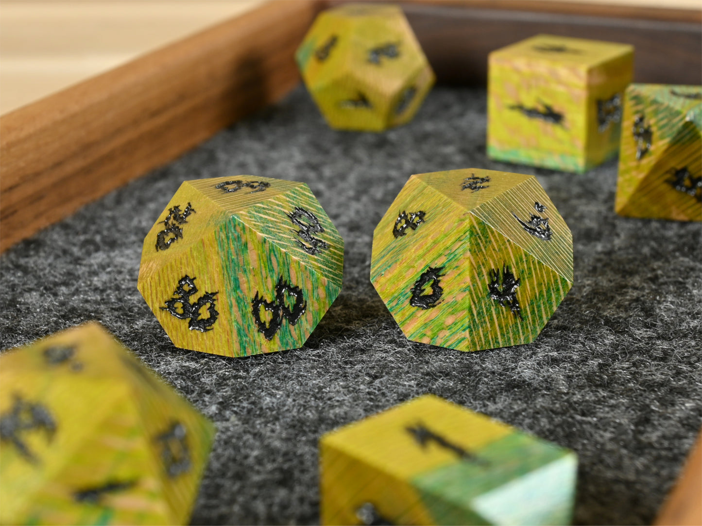 Goblin Mode Sycamore Dice Set