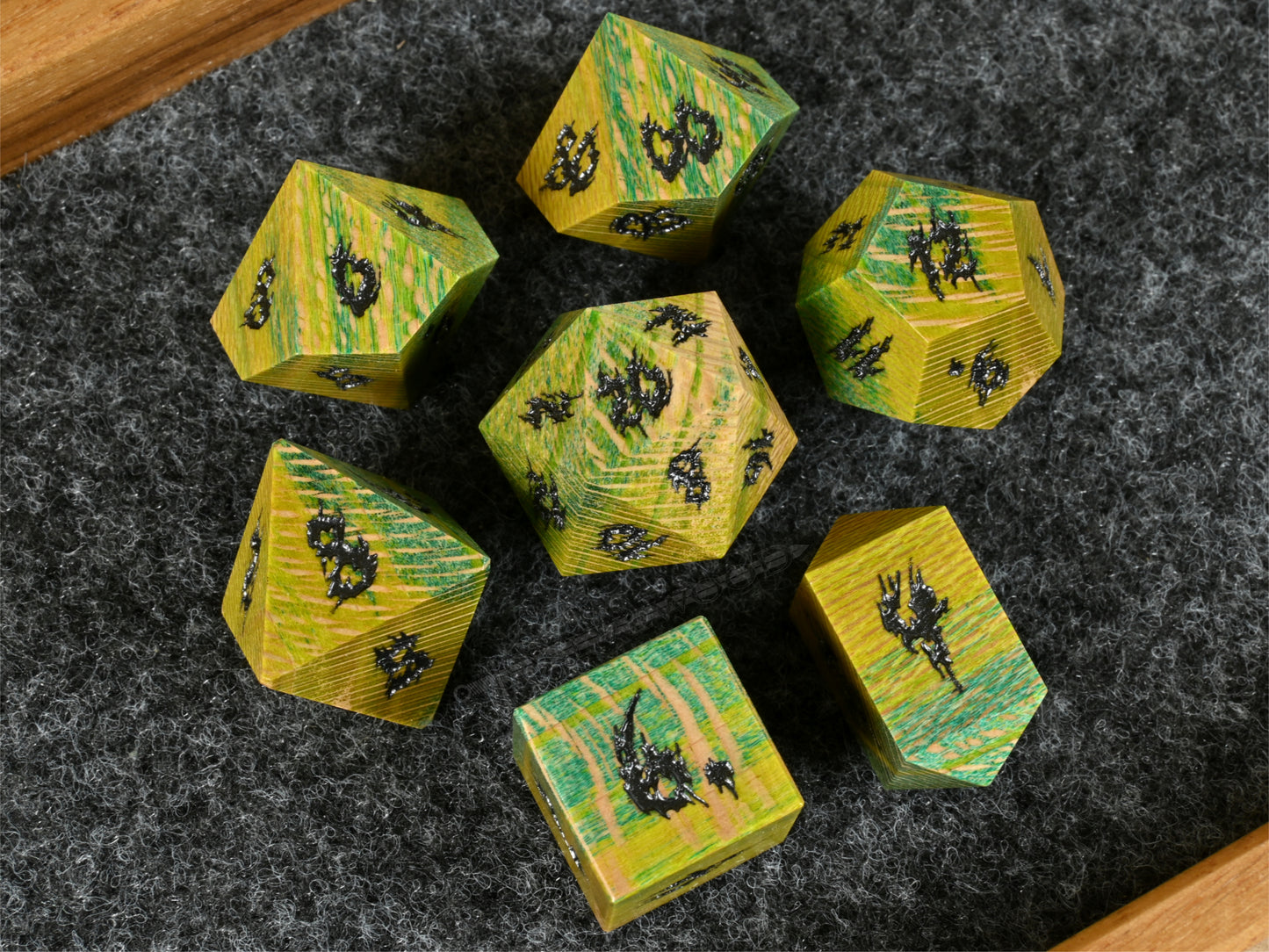 Goblin Mode Sycamore Dice Set