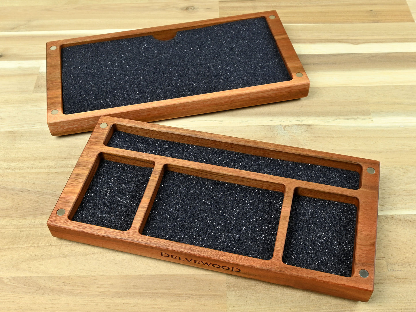Patagonian Rosewood Delver's kit dice box and tray for dnd rpg