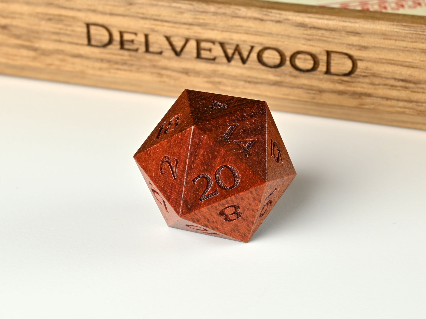 Bloodwood D20 dice